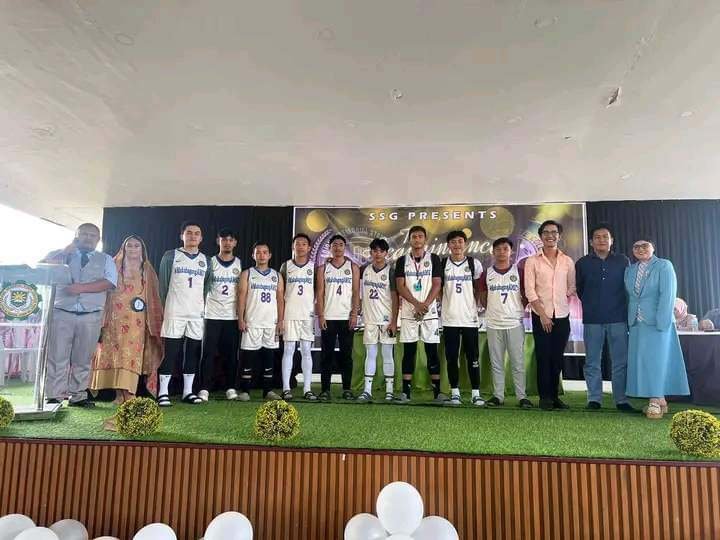 The first appearance of the AMSC Basketball Team